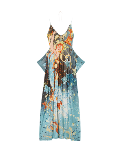 Beaded Floral Cami Dress