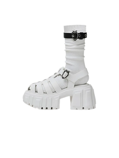 White (Shoes + Socks) / 37