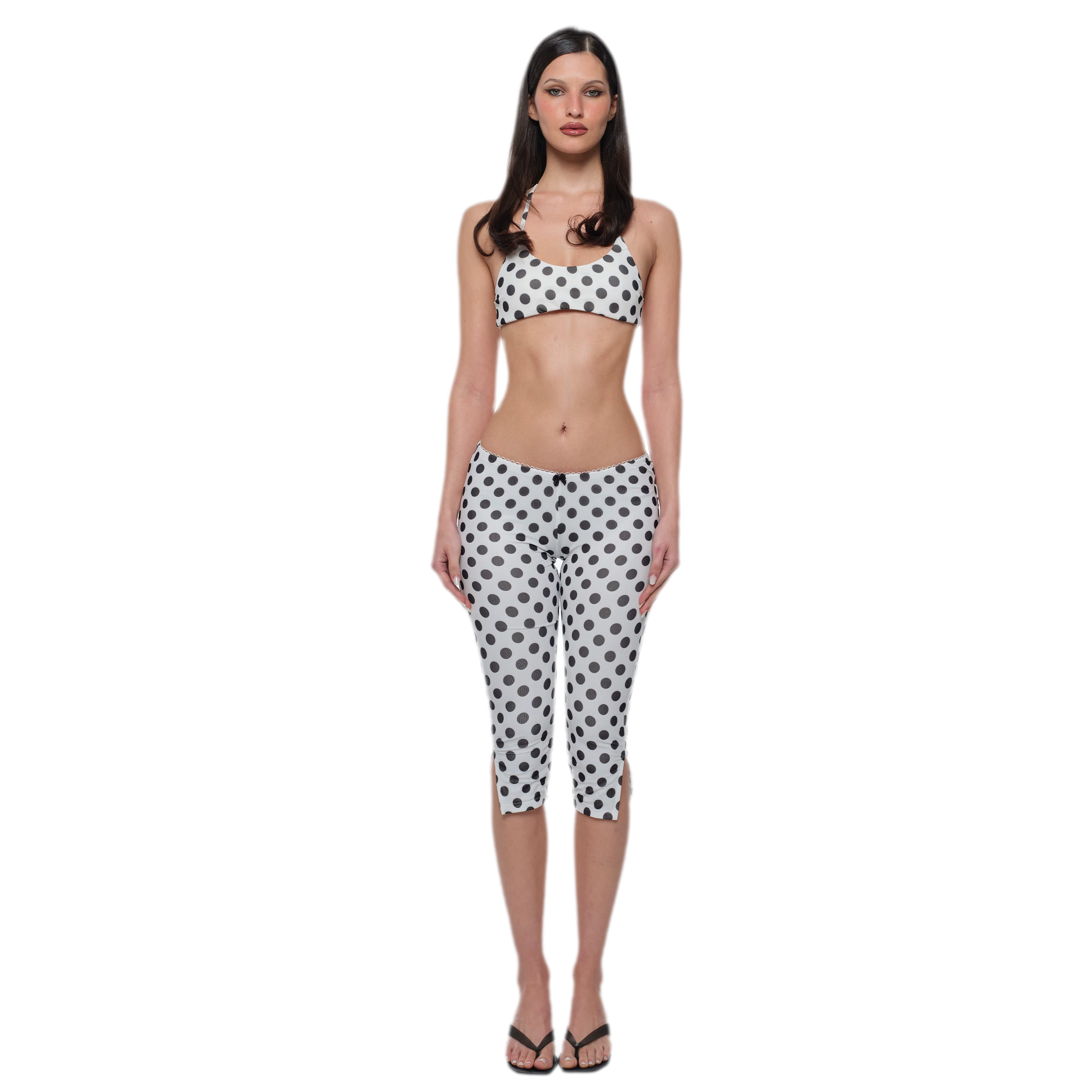 Polka Dot Bustier Pants
