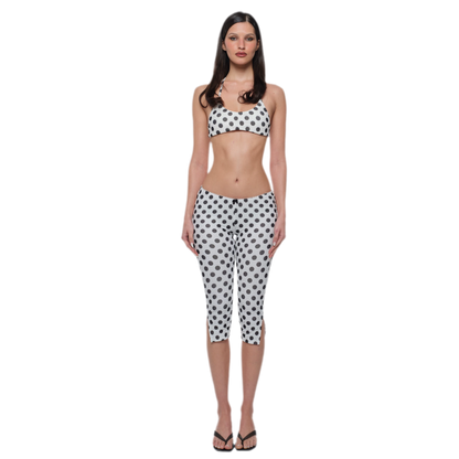 Polka Dot Bustier Pants