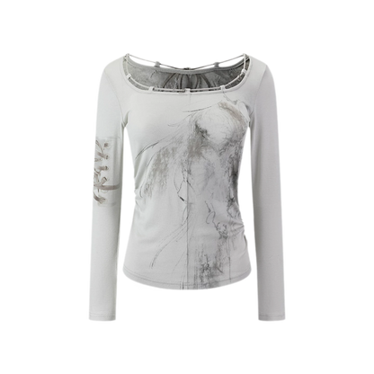 Sheer Lace Slim Top