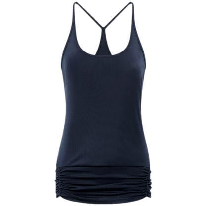 Lyocell Ruched Racerback Tank