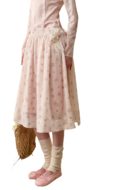 Floral Satin Peter Pan Dress