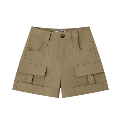 Multi Pocket Cuffed Shorts