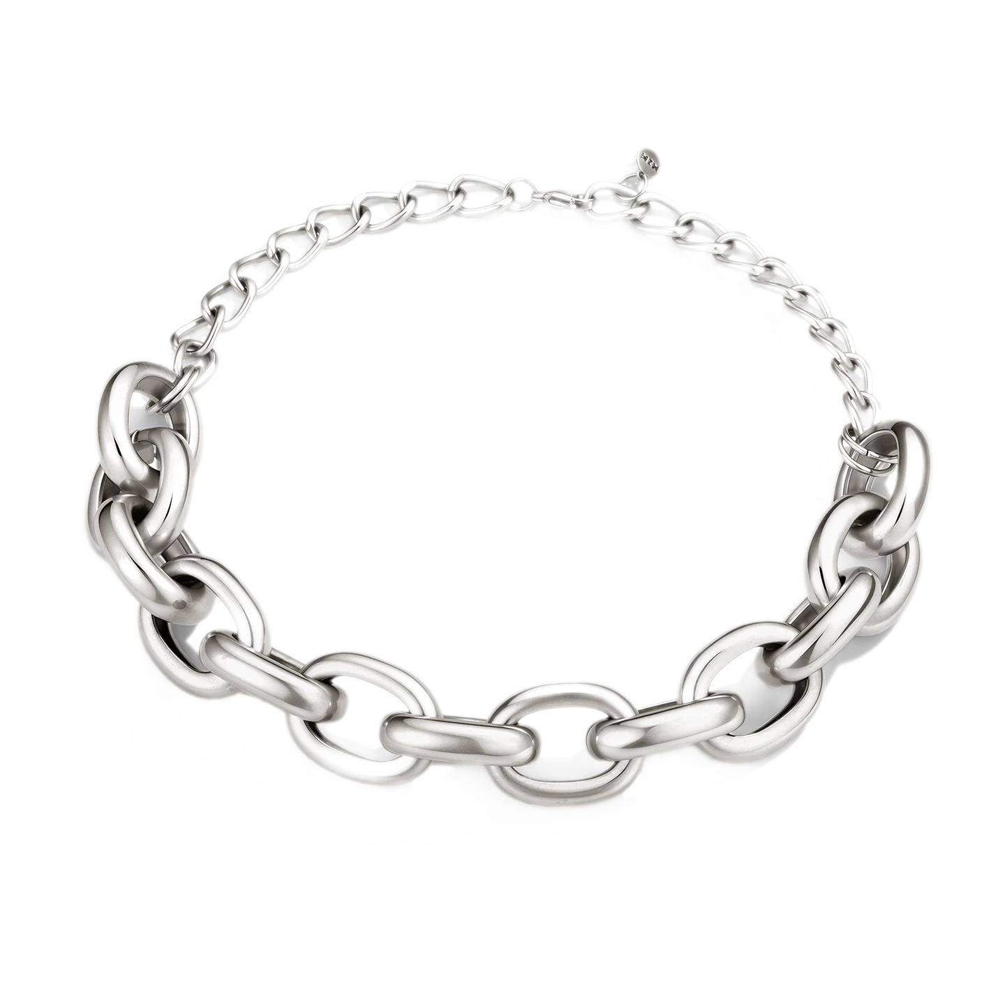 Oval Link Choker Necklace