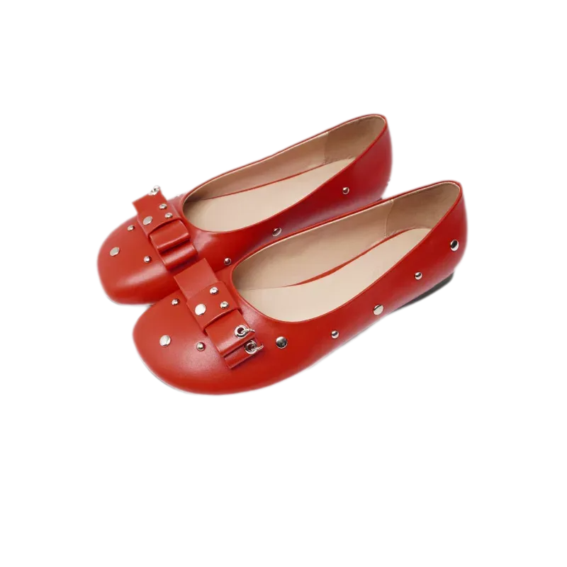 Floral Bow Ballet Flats