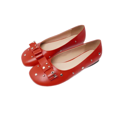 Floral Bow Ballet Flats