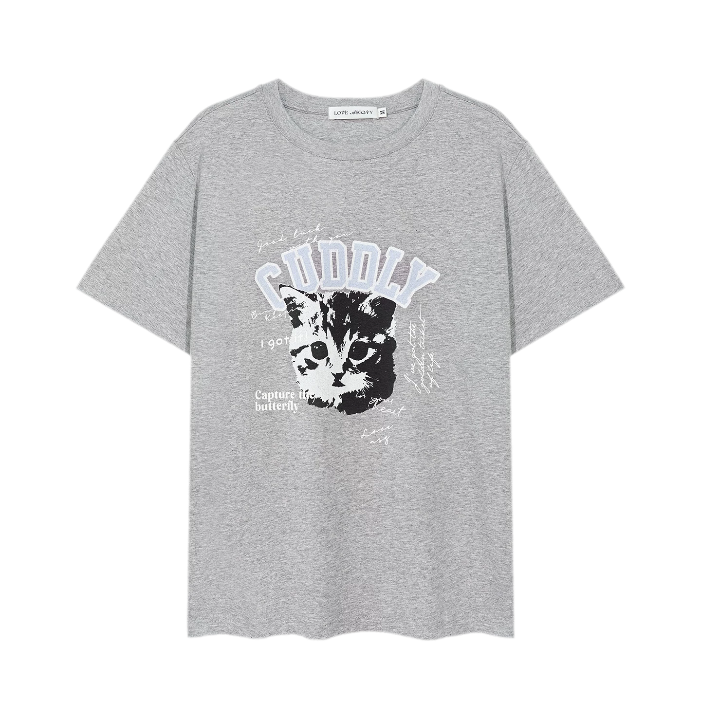Cat Print Relaxed T-Shirt