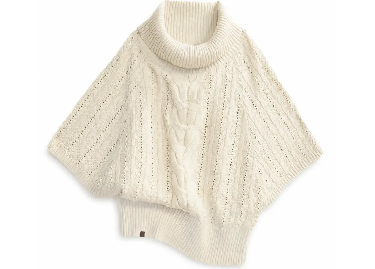 Pull asymétrique en maille torsadée