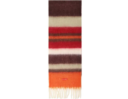 Striped Rainbow Shawl Scarf