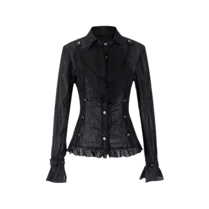 Gothic Ruffled Chiffon Shirt