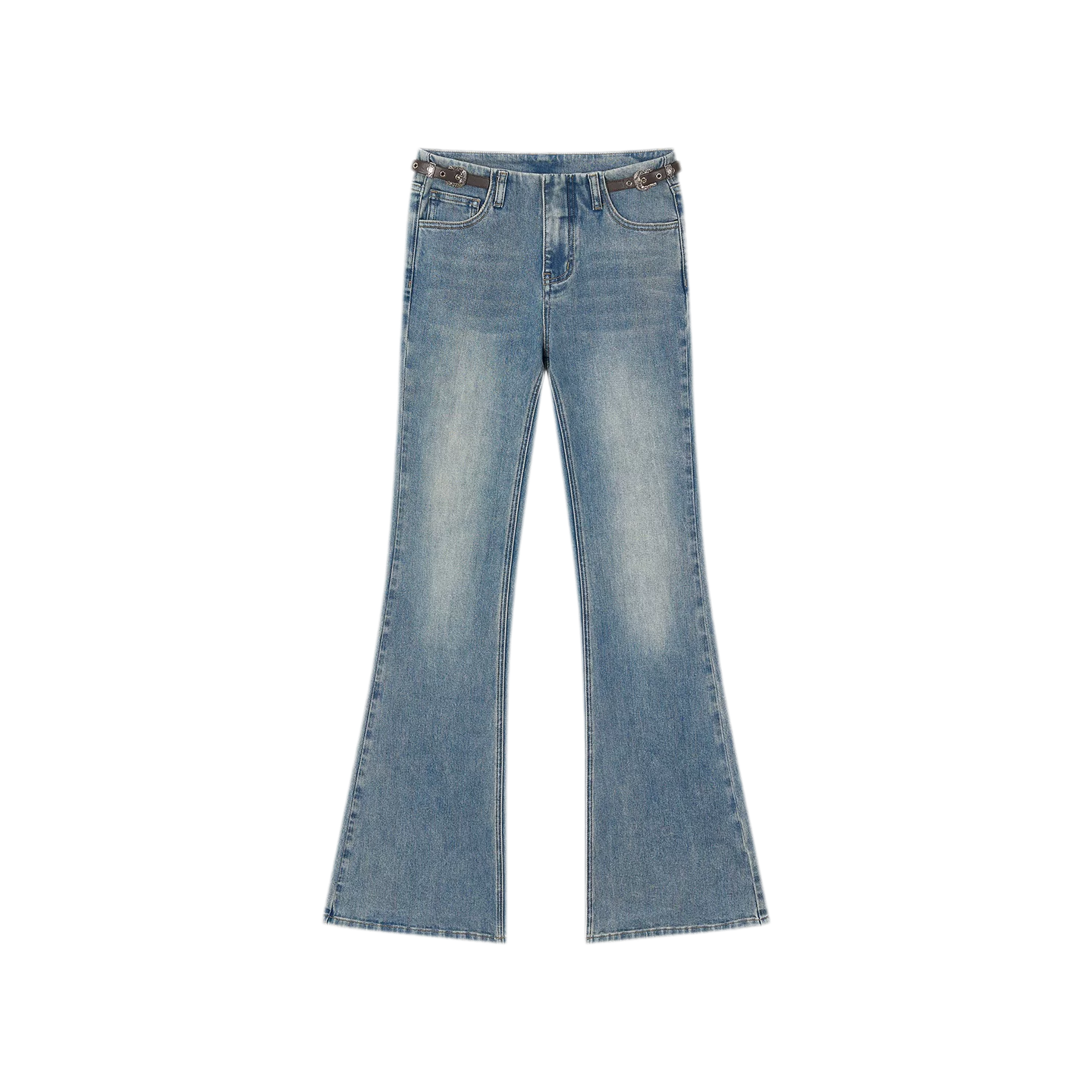 Denim Micro Flare Jeans