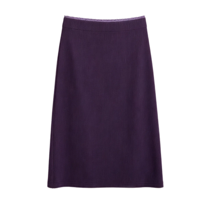 Ribbed Fitted Top Skirt Set