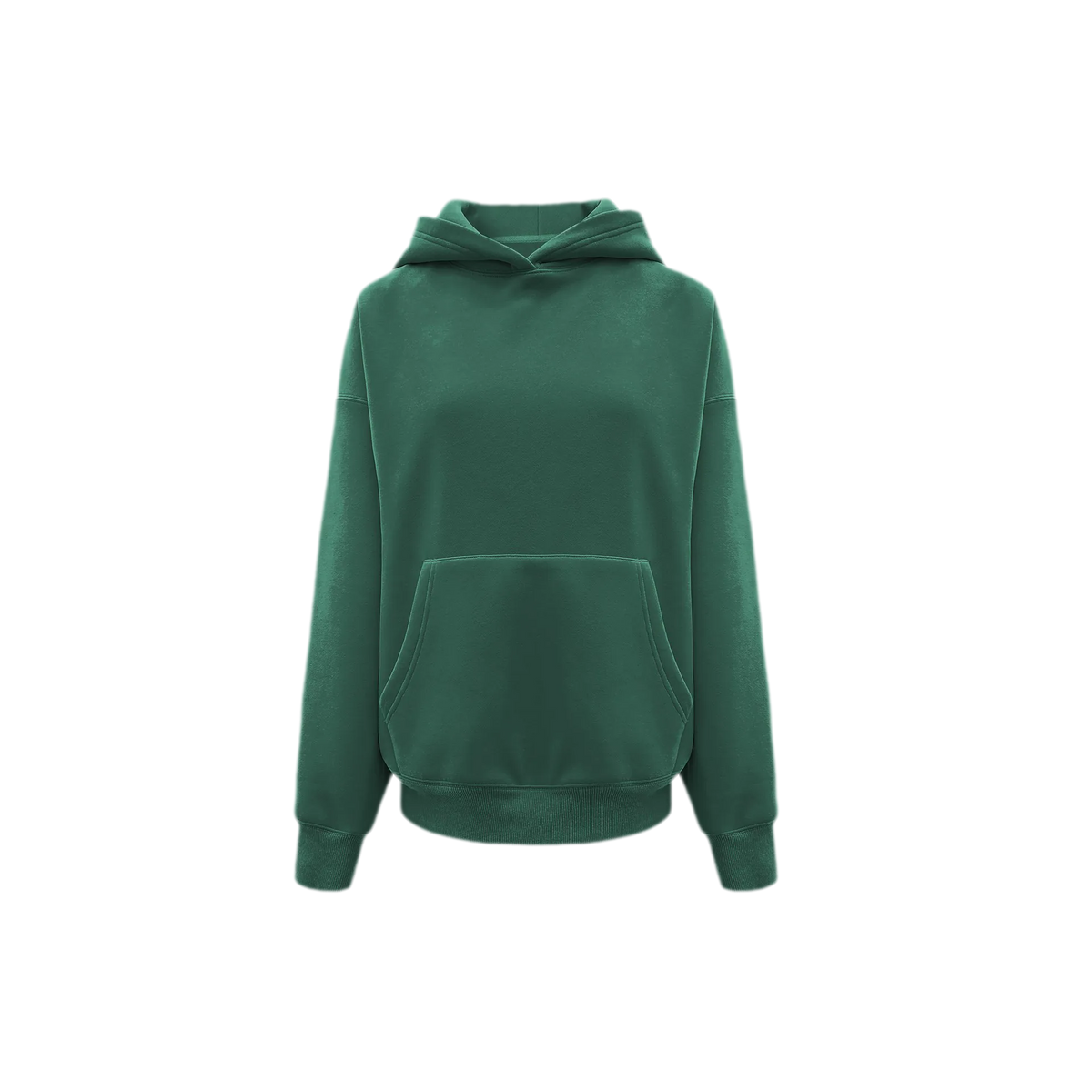 Brushed Hooded Cropped Sweatshirt