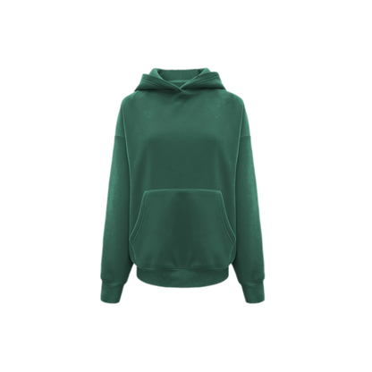 Brushed Hooded Cropped Sweatshirt