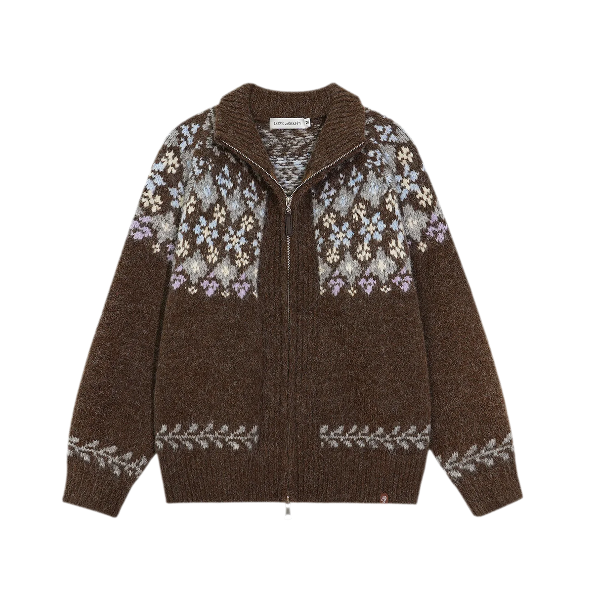 Cardigan en maille jacquard Fair Isle