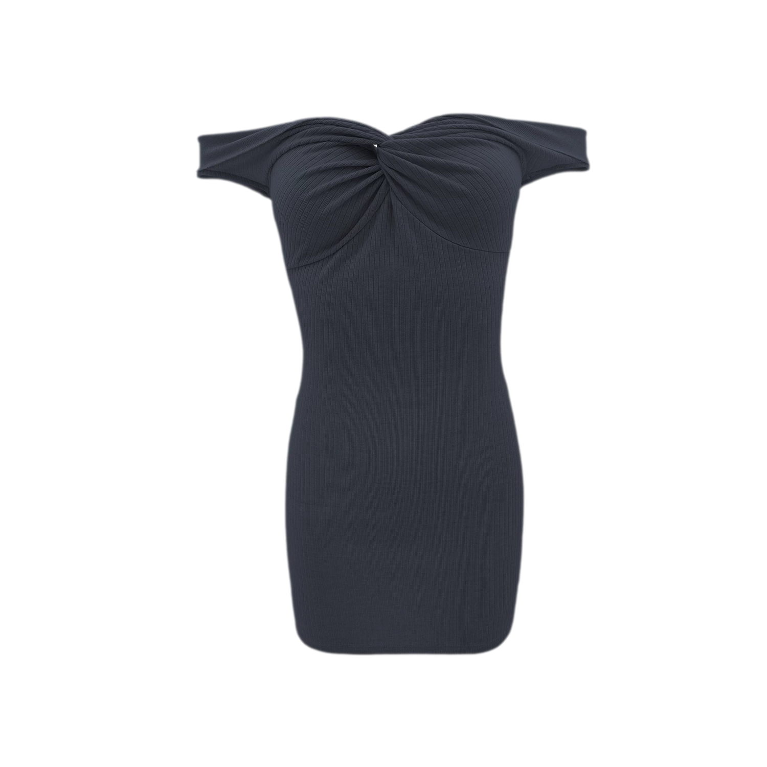 Ruched Twist Off-Shoulder Dress