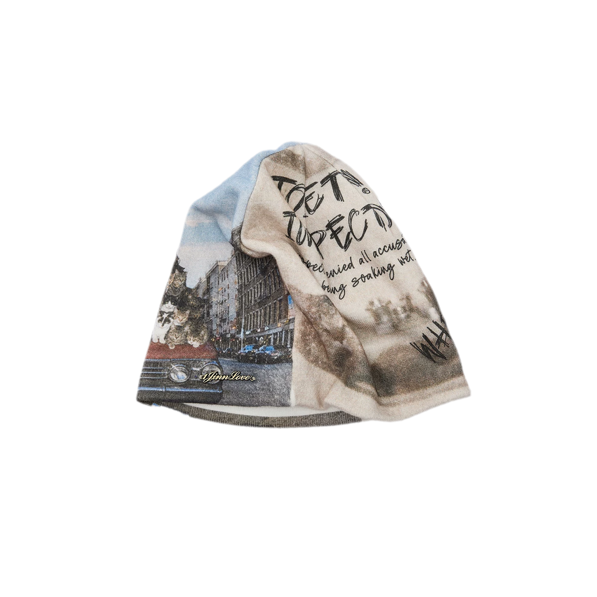 Retro Graphic Knit Beanie