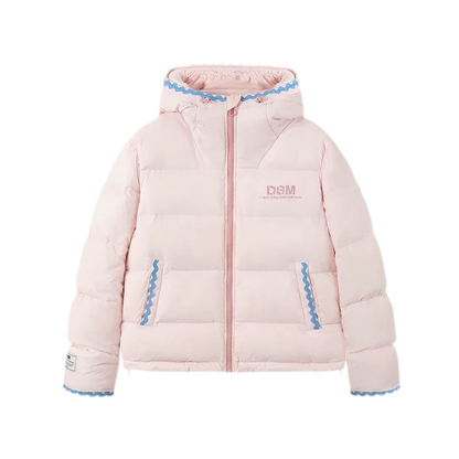 Glossy Nylon Hooded Puffer