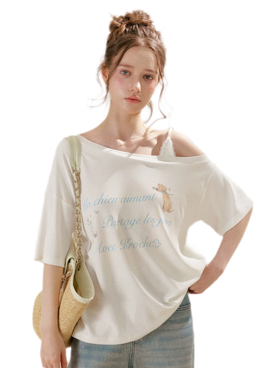 Modal Cotton Lace Tee