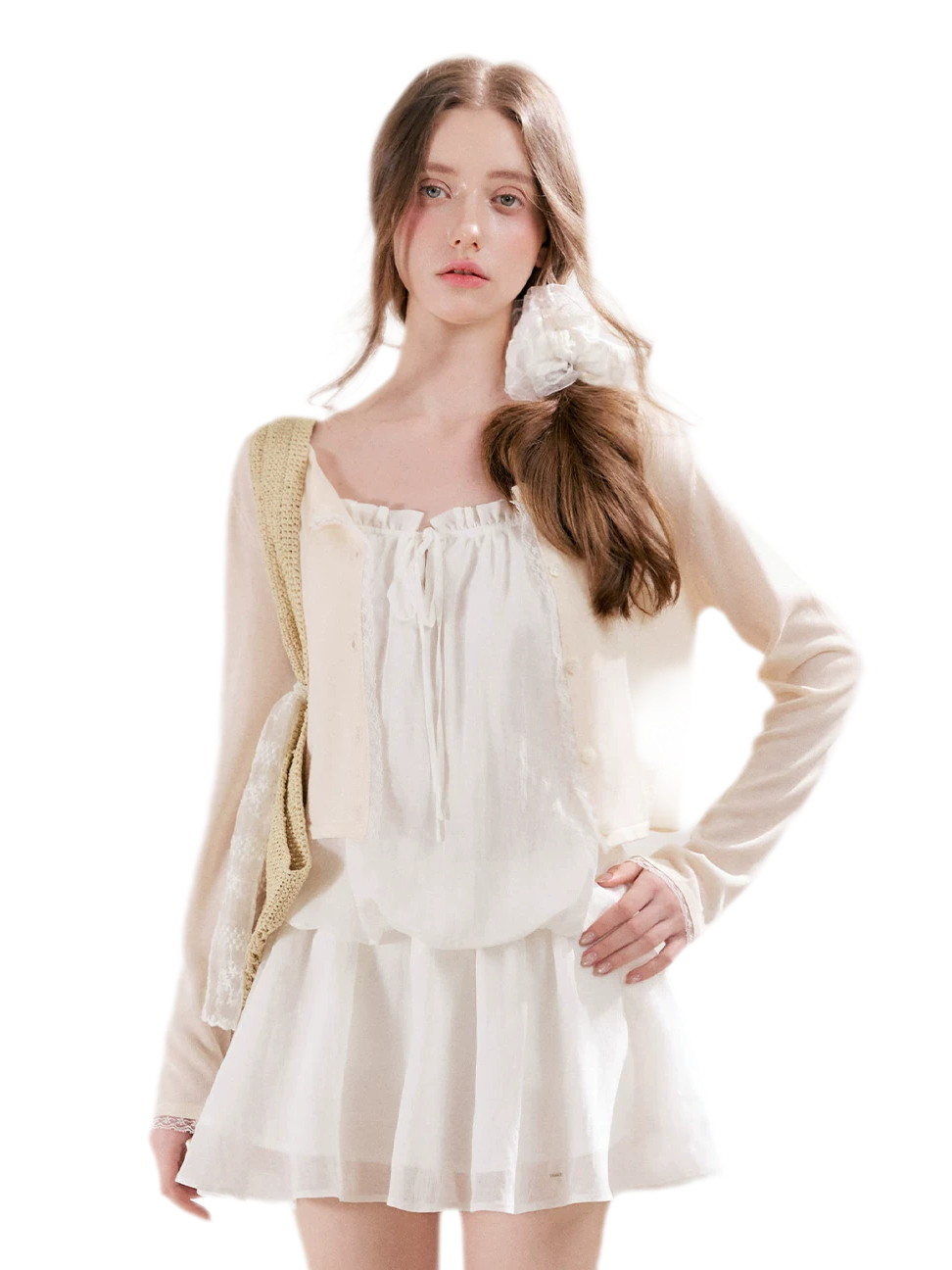Lace Trim Cardigan