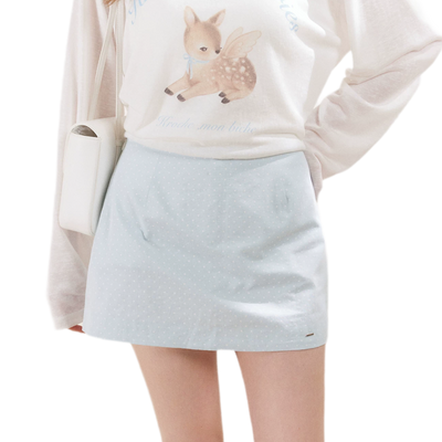 Blue Dot Skirt (Pre-order) / S