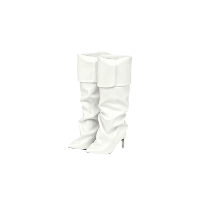 White Tall Boots / 35