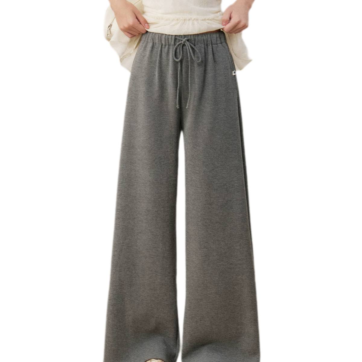 Ensemble de survêtement à capuche avec bordure en dentelle