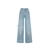 13DE MARZO Bear Appliqué Wide Jeans – view 13