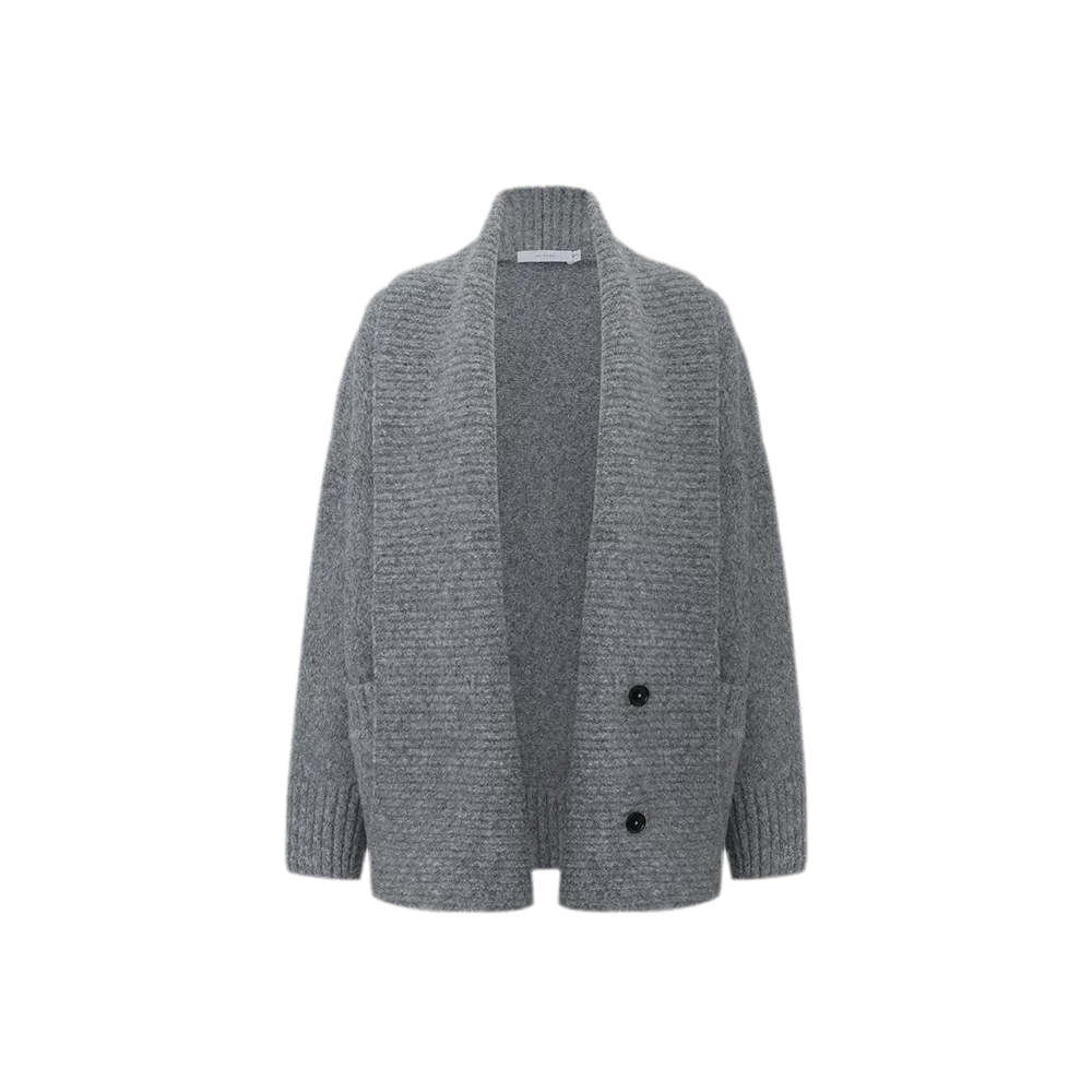 Dense Knit Shawl Cardigan