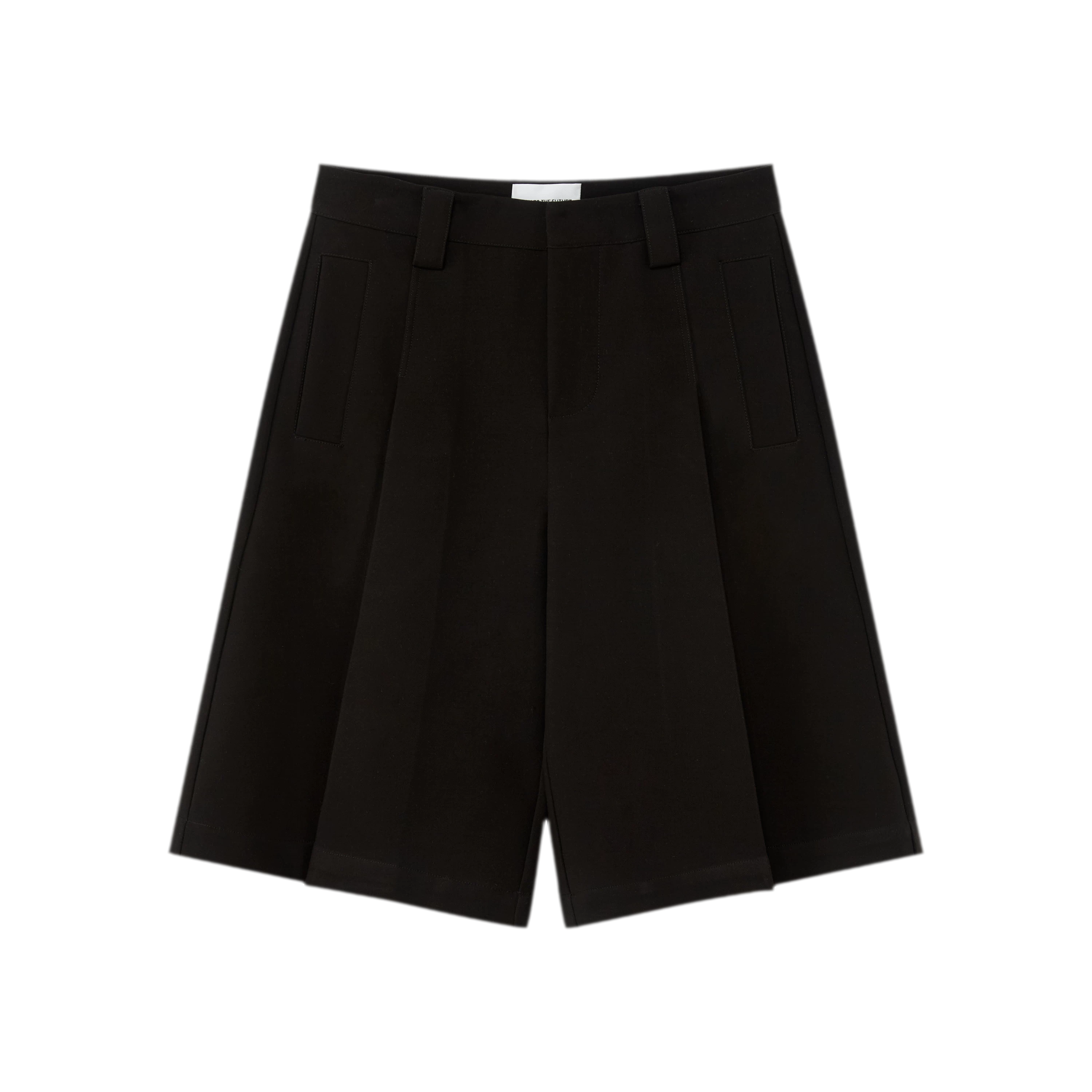 Pleated Bermuda Shorts