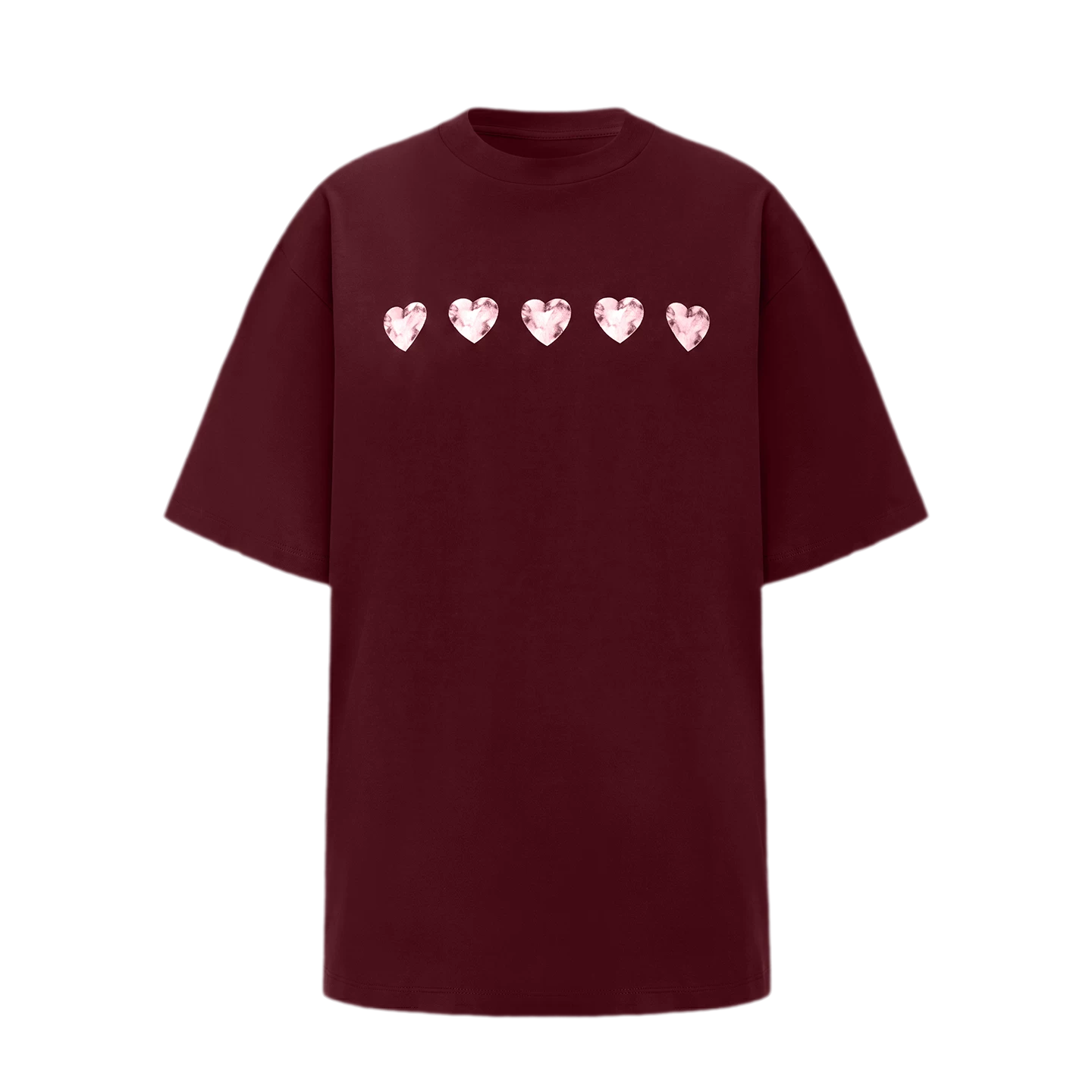 Silver Print Oversized T-Shirt