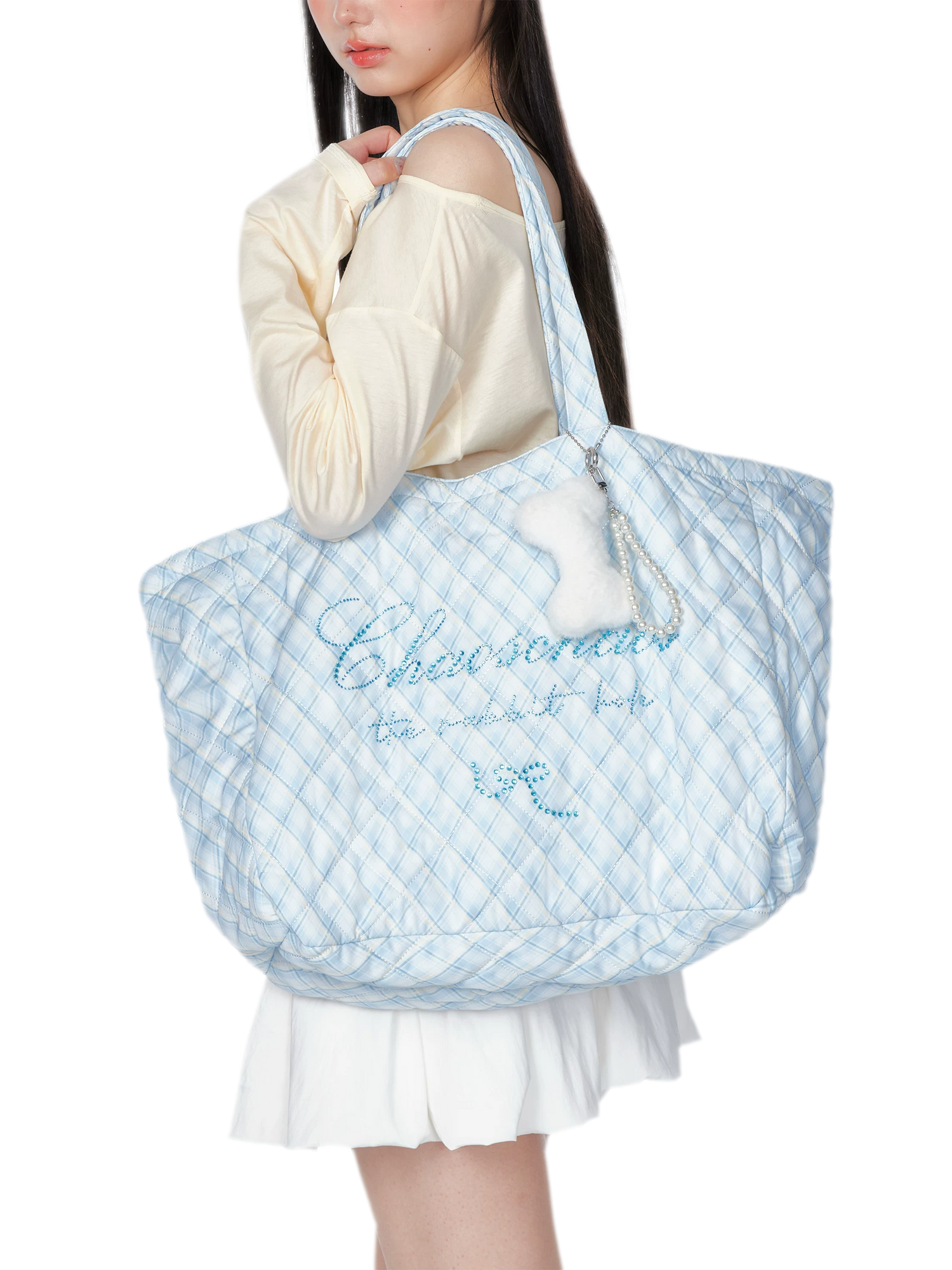 Diamond Quilt Tote Bag