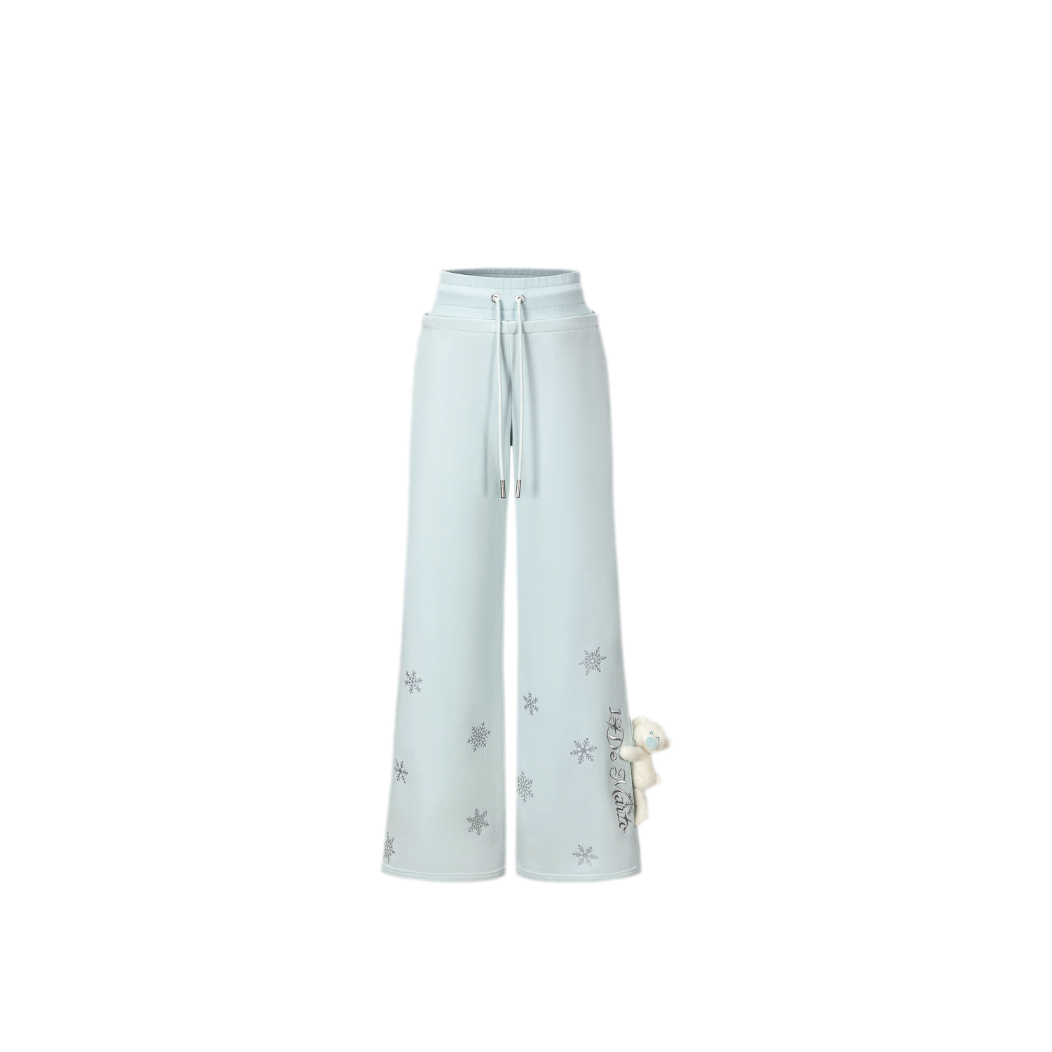 Reflective Gradient Micro-Flare Sweatpants