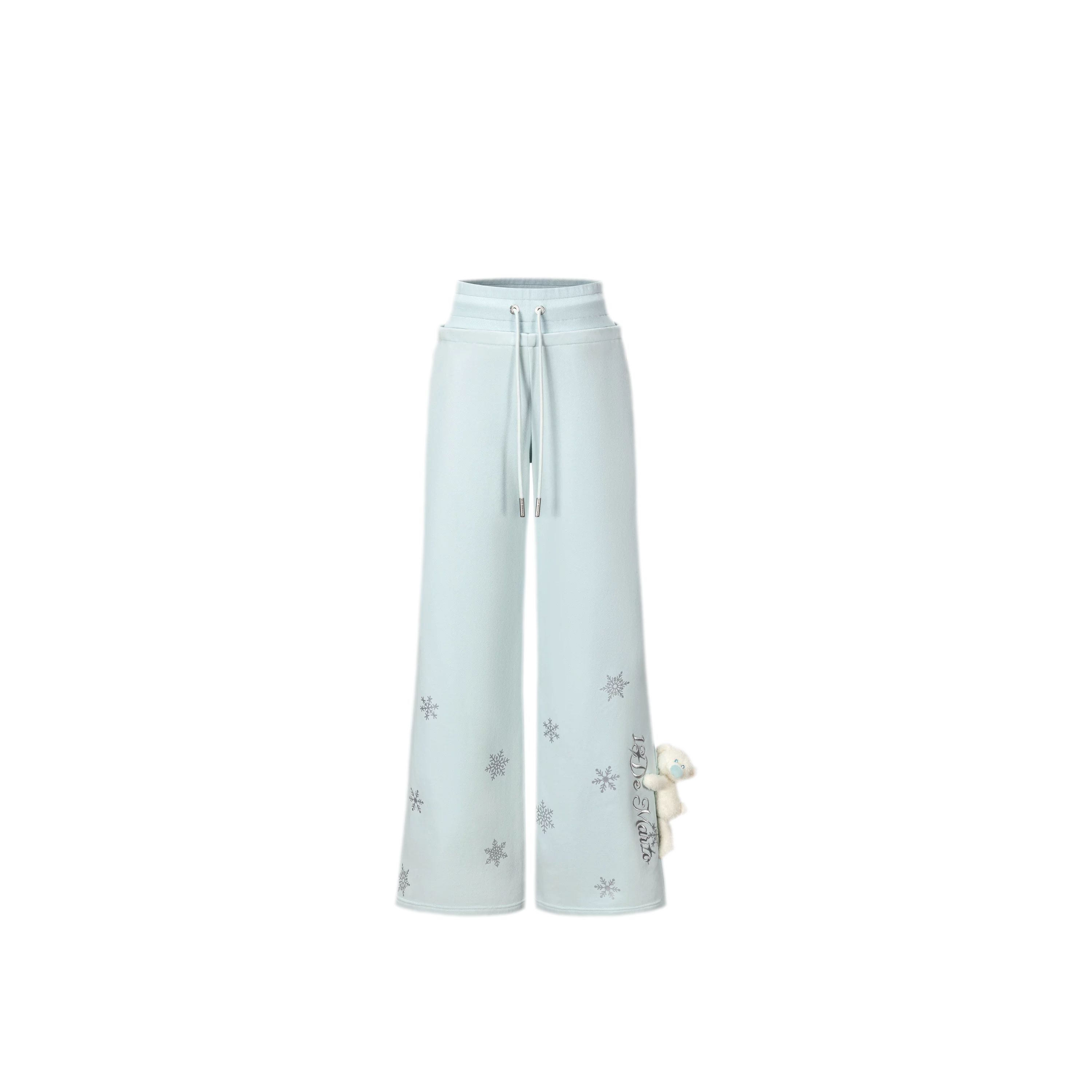 Reflective Gradient Micro-Flare Sweatpants
