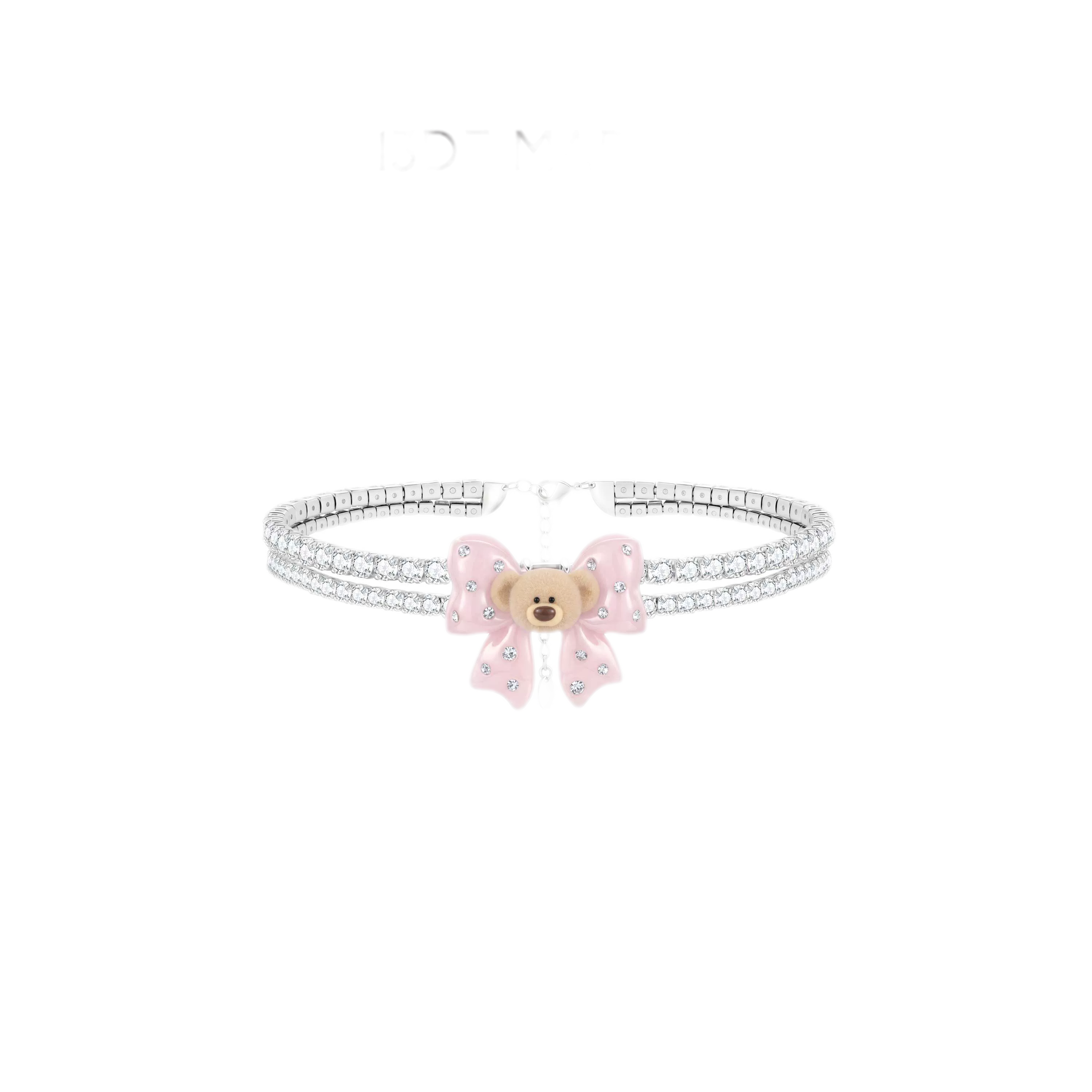 Mini Bear Bow Necklace