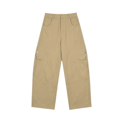 Deconstructed Curved Cargo Pants