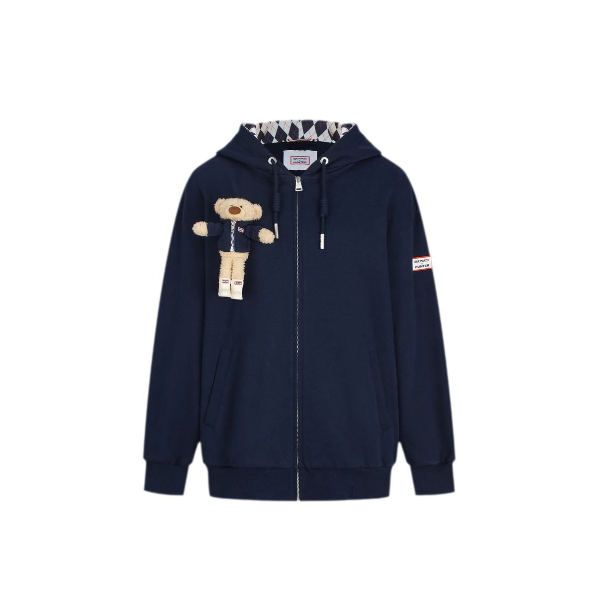Áo hoodie oversized khóa kéo lót nỉ