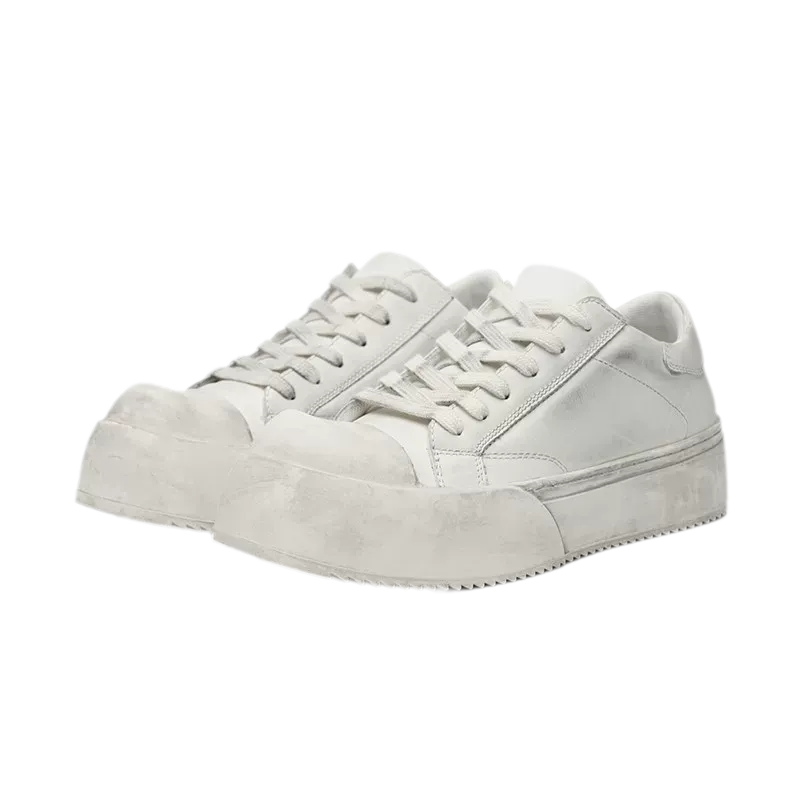 Leather Jumbo Platform Sneakers