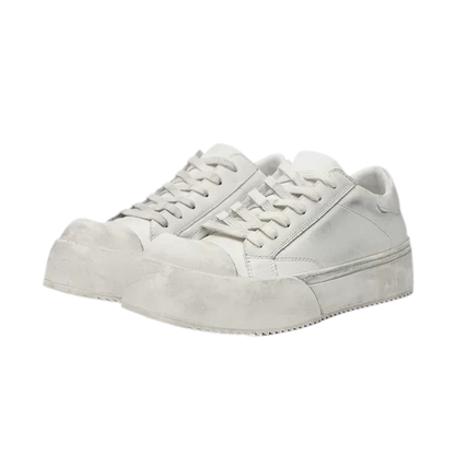 Leather Jumbo Platform Sneakers