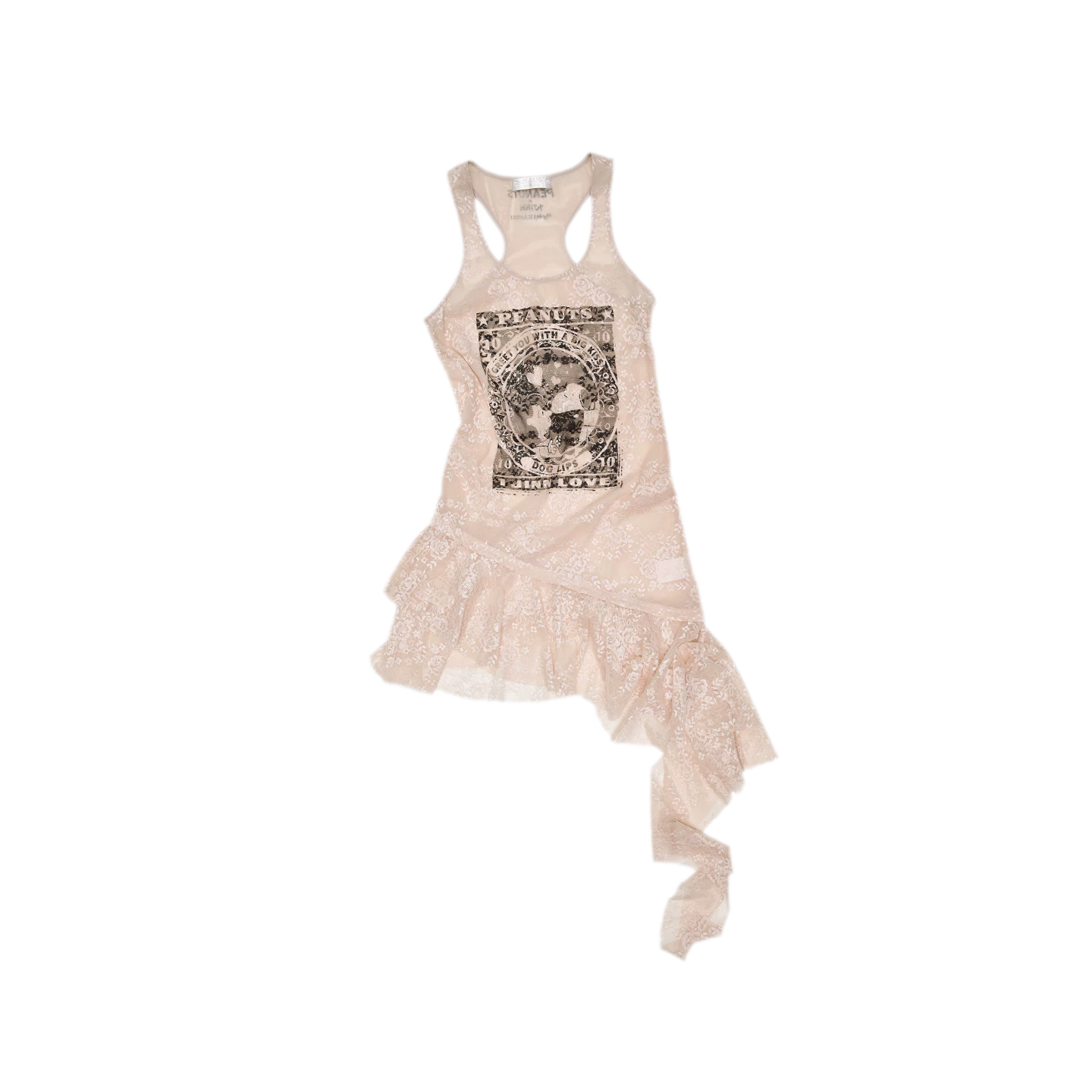 Lace Ruffle Tank Dress