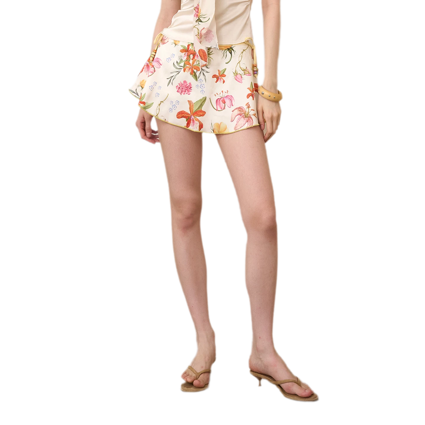 Floral Bustier Skirt Set