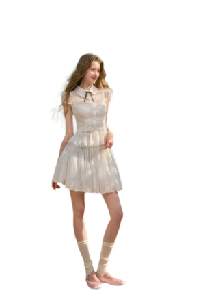 Waterdrop White Skirt (Pre-sale) / S