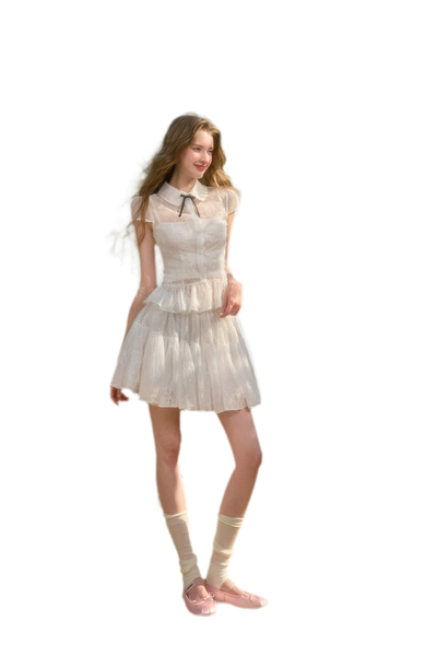 Waterdrop White Skirt (Pre-sale) / S