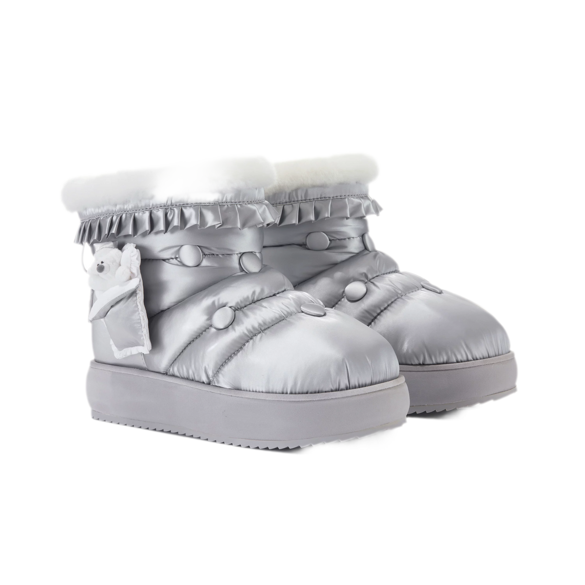 Plush Trim Platform Snow Boots