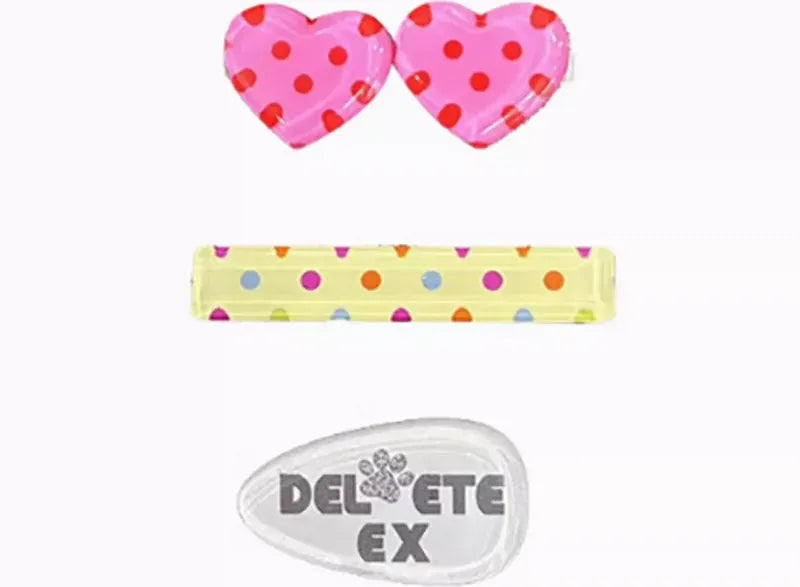 Bear Heart Hair Clips