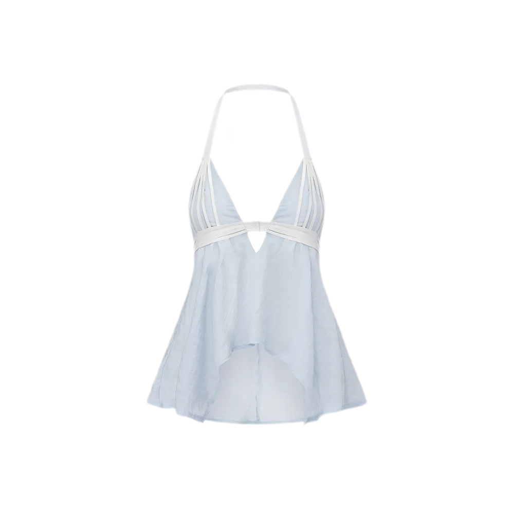 V-Neck Halter Top