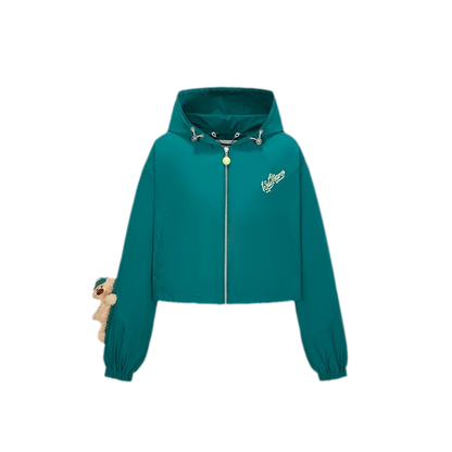 Tennis Cropped Hooded Jacket
