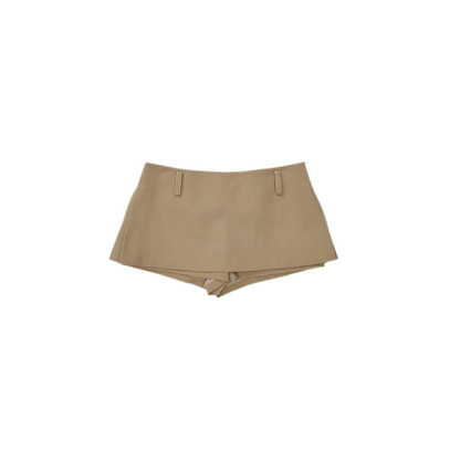 Structured A-Line Mini Skirt