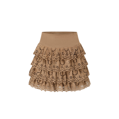 Bear Tomato Red Fishbone Dress